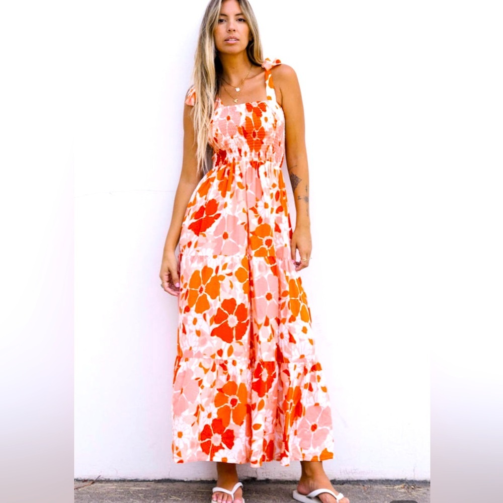 Floral Print Maxi Sundress